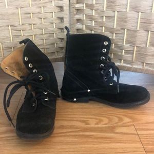 Bed Stu Suede Box Toe Black Books Size 7